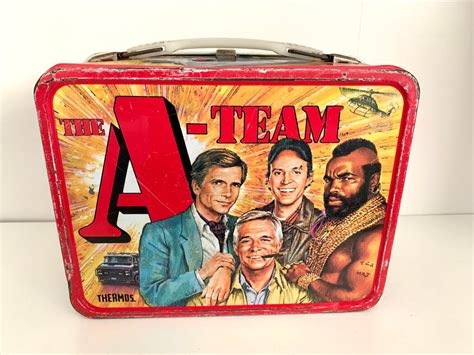 a team lunch box metal|the a team metal lunch box.